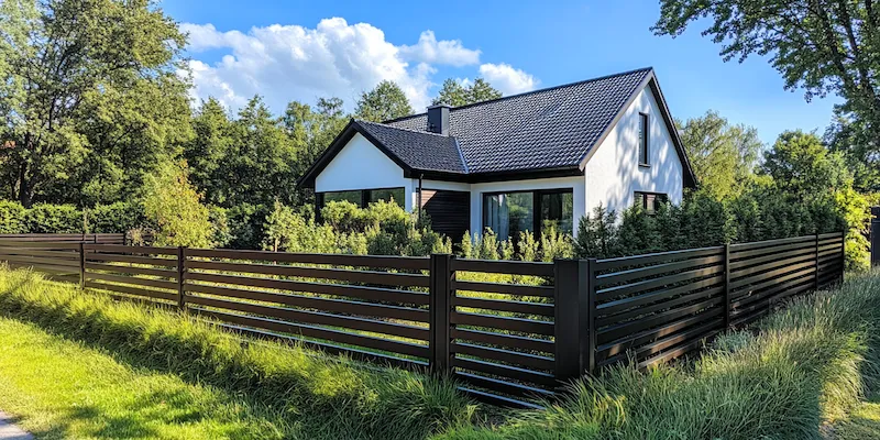 Alu Zäune aus Polen mit Montage