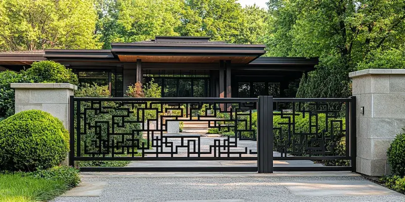 Alu Zäune aus Polen mit Montage