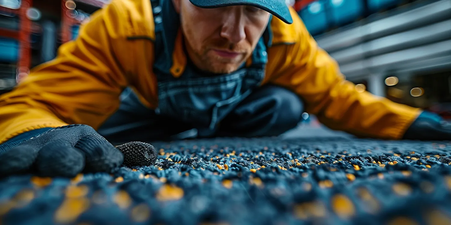 Wszechobecne plamy na wykładzinie biurowej